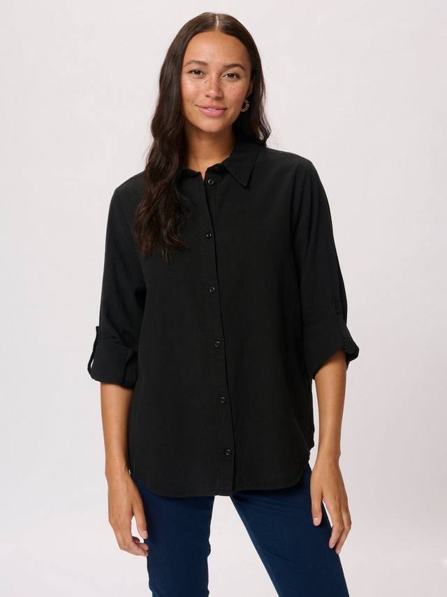 Рубашка с рукавами на пуговицах naya KAFFE, черный
Рубашка с рукавами на пуговицах naya KAFFE, черный