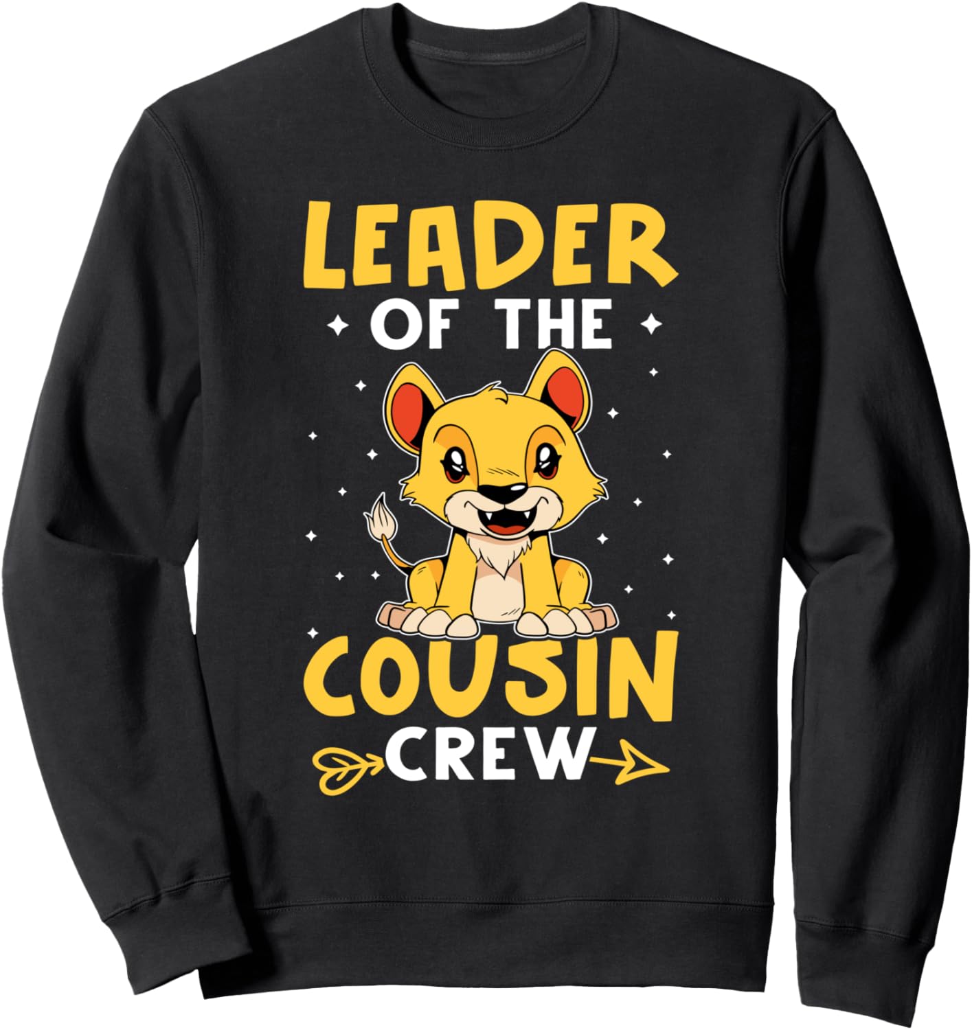 Толстовка Cousins Crew Leader для девочек и мальчиков The Crazy Cousin Crew, черный
Толстовка Cousins Crew Leader для девочек и мальчиков The Crazy Cousin Crew, черный