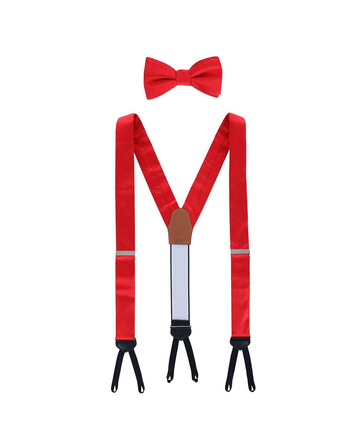 Комбинация однотонных шелковых подтяжек Sutton и галстука-бабочки TRAFALGAR
Комбинация однотонных шелковых подтяжек Sutton и галстука-бабочки TRAFALGAR