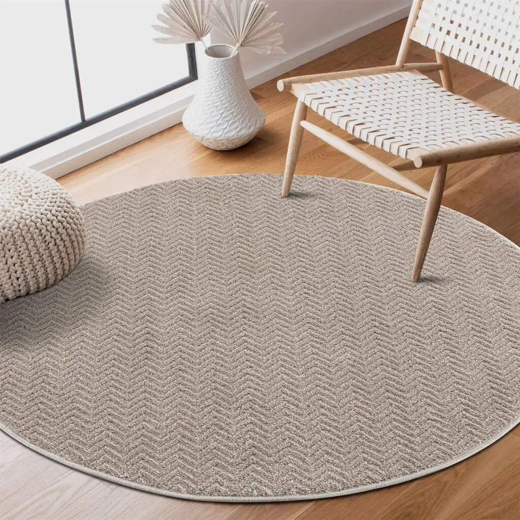 Ковер Carpet City "233-82-FANCY805-R", круглый, короткий ворс, однотонный, 3D-эффект, зигзагообразный вид Ø 160 см, бежевый
Ковер Carpet City "233-82-FANCY805-R", круглый, короткий ворс, однотонный, 3D-эффект, зигзагообразный вид Ø 160 см, бежевый