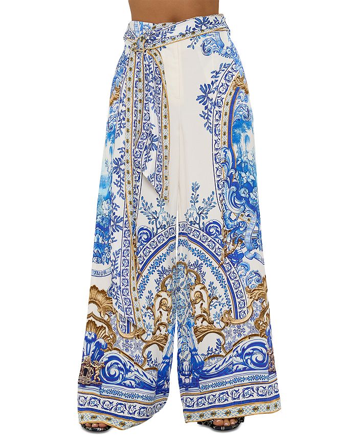 Шарф-пояс Брюки с широкими штанинами Camilla, синий
Шарф-пояс Брюки с широкими штанинами Camilla, синий