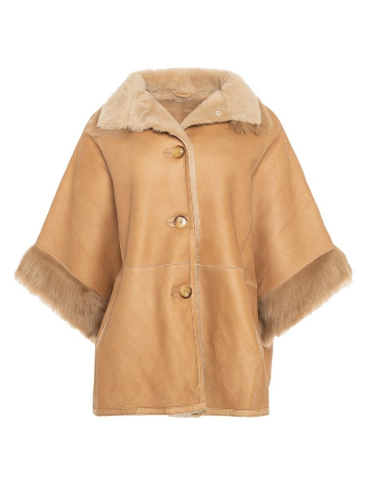 Куртка-накидка из мериносовой овчины и меховой отделки Made For Generations Wolfie Furs, цвет Camel Gold
Куртка-накидка из мериносовой овчины и меховой отделки Made For Generations Wolfie Furs, цвет Camel Gold