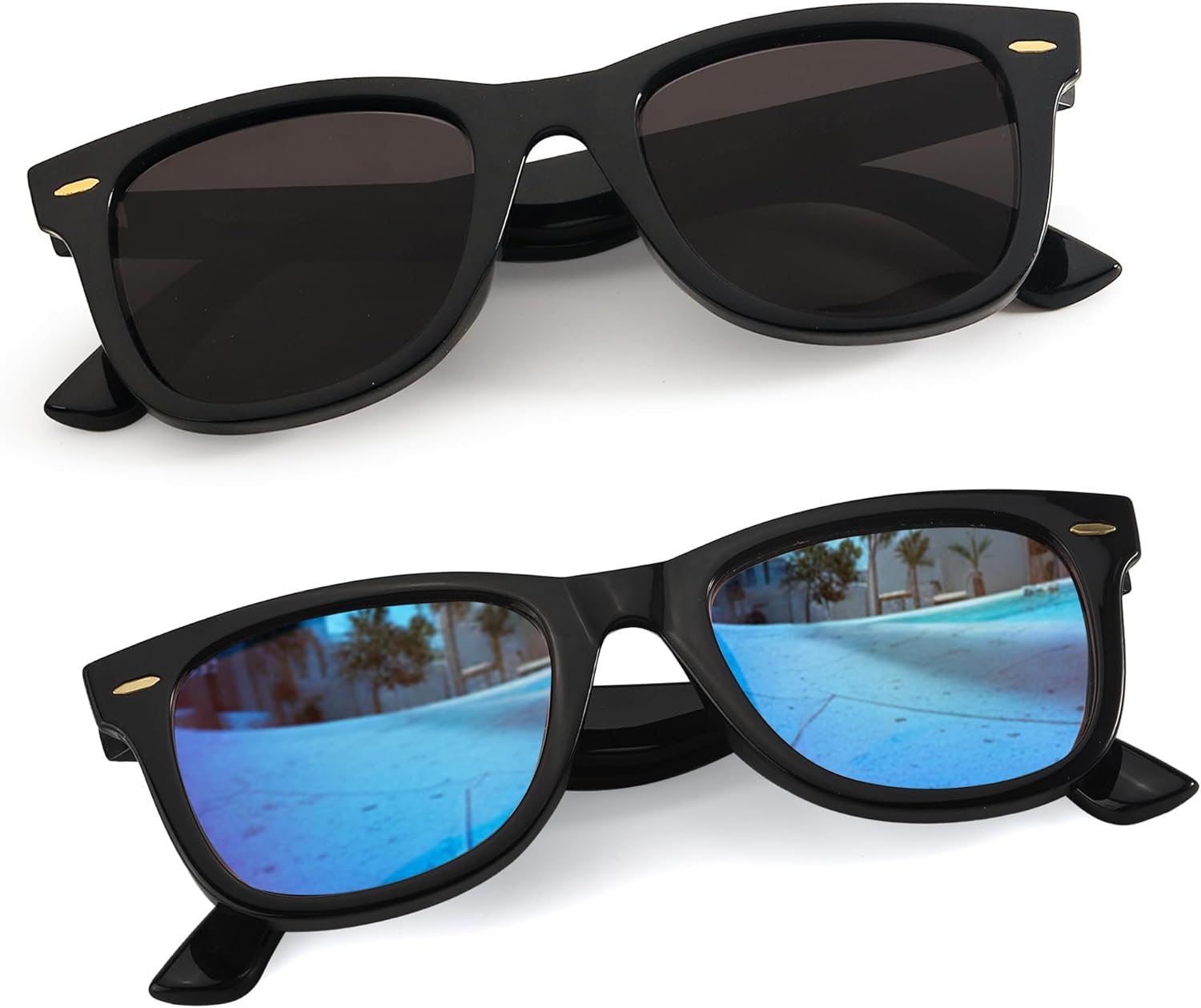 Поляризованные солнцезащитные очки SIPHEW для женщин и мужчин - квадратные спортивные солнцезащитные очки с зеркальными линзами и защитой от УФ-излучения, средний размер, B12-black Blue+black Grey(2pack)
Поляризованные солнцезащитные очки SIPHEW для женщин и мужчин - квадратные спортивные солнцезащитные очки с зеркальными линзами и защитой от УФ-излучения, средний размер, B12-black Blue+black Grey(2pack)