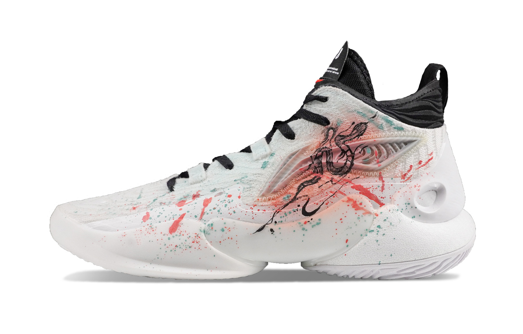 ЛиНинг ЮШуай 18 противоскользящие и износостойкие облегченные баскетбольные кроссовки мужские белые 
ЛиНинг ЮШуай 18 противоскользящие и износостойкие облегченные баскетбольные кроссовки мужские белые