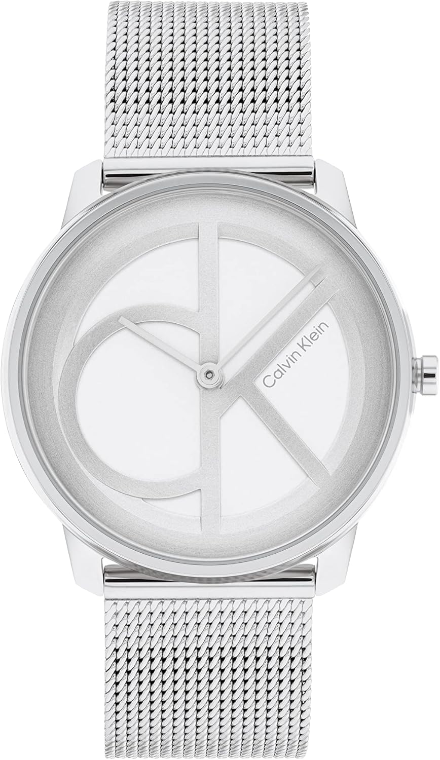 Женские часы Calvin Klein CK Iconic - кварцевые часы 35 мм, 2 часа, браслет из нержавеющей стали, водонепроницаемость 30 метров - модные часы премиум-класса на каждый день - подарок для нее, Stainless Steel Mesh
Женские часы Calvin Klein CK Iconic - кварцевые часы 35 мм, 2 часа, браслет из нержавеющей стали, водонепроницаемость 30 метров - модные часы премиум-класса на каждый день - подарок для нее, Stainless Steel Mesh