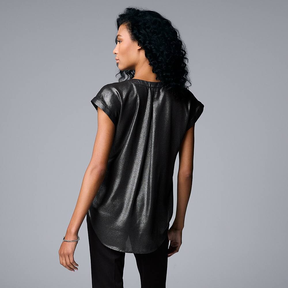 Женский топ Simply Vera Vera Wang с v-образным вырезом, цвет Black Ombre Plaid
Женский топ Simply Vera Vera Wang с v-образным вырезом, цвет Black Ombre Plaid