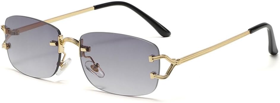 MUTYNE Модные винтажные квадратные солнцезащитные очки без оправы с металлическим каркасом, для женщин и мужчин, роскошные солнцезащитные очки для женщин, маленькие, модные, Gray
MUTYNE Модные винтажные квадратные солнцезащитные очки без оправы с металлическим каркасом, для женщин и мужчин, роскошные солнцезащитные очки для женщин, маленькие, модные, Gray