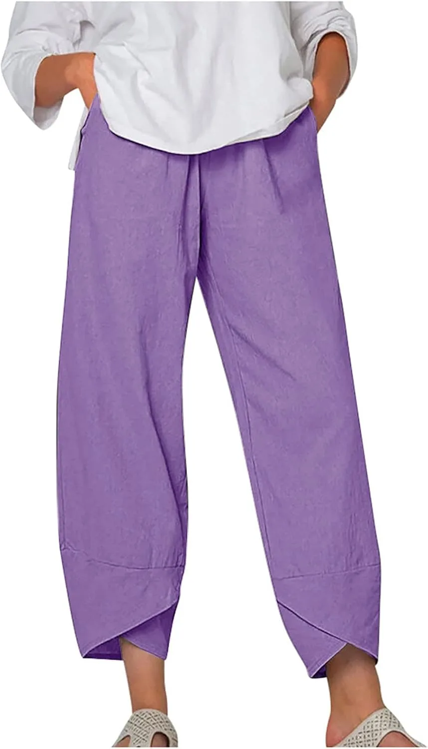 Льняные брюки для женщин Casual летние укороченные Tulip FZYLQY
Льняные брюки для женщин Casual летние укороченные Tulip FZYLQY