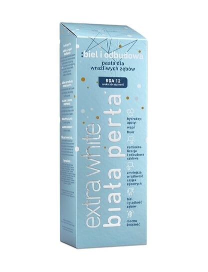 Зубная паста Белизна и реконструкция - отбеливающая паста для чувствительных зубов с гидроксиапатитом и кальцием, 75 мл Biała Perła, Extra White
Зубная паста Белизна и реконструкция - отбеливающая паста для чувствительных зубов с гидроксиапатитом и кальцием, 75 мл Biała Perła, Extra White