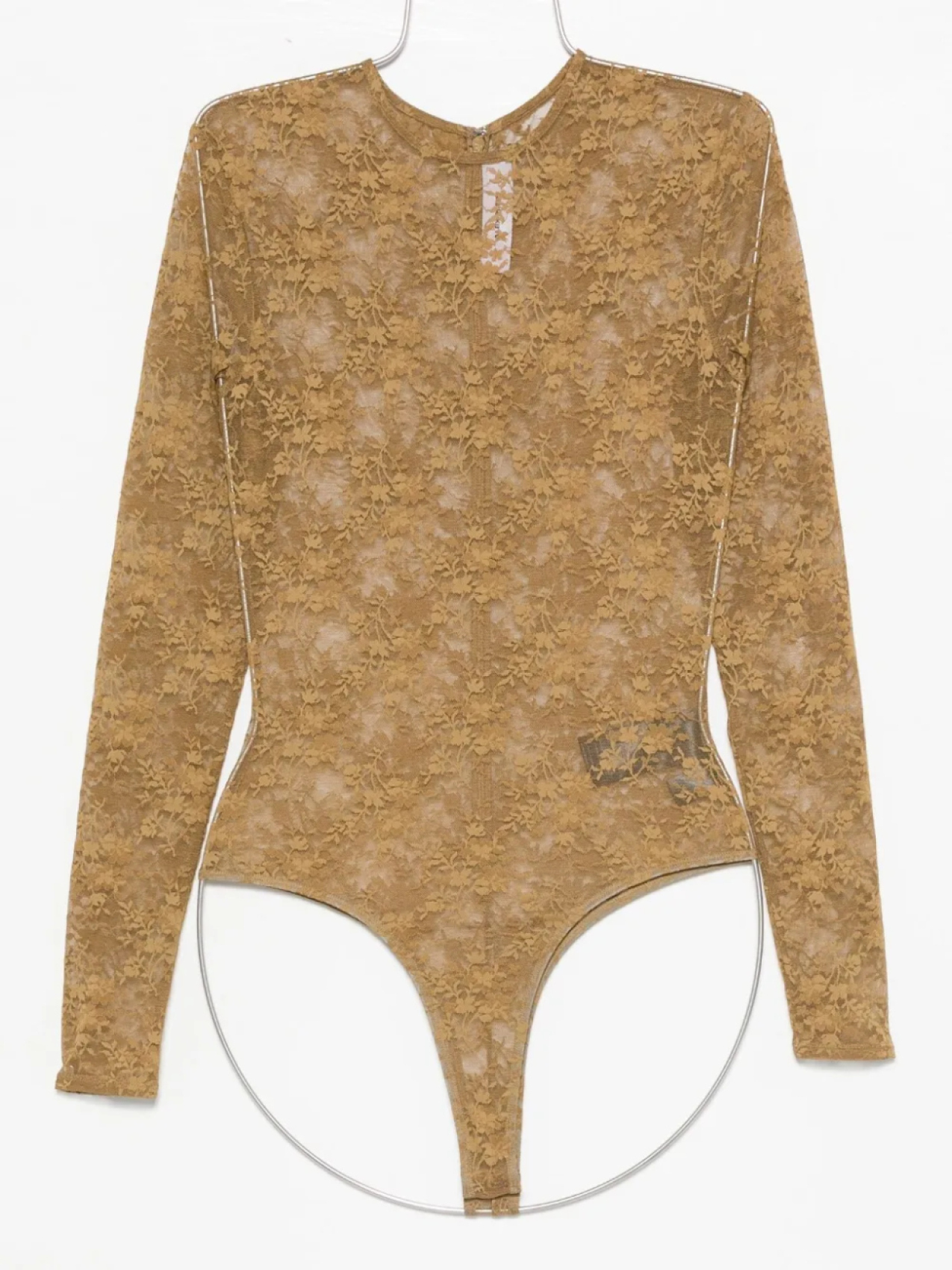 Кружевной боди с длинными рукавами от Alex Perry, зеленый 
Кружевной боди с длинными рукавами от Alex Perry, зеленый