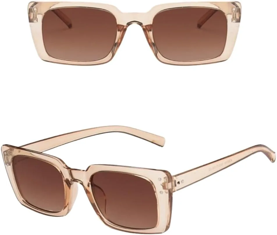 Модные прямоугольные солнцезащитные очки в стиле ретро для женщин, квадратные солнцезащитные очки с антибликовым покрытием UV400 UJNHGQ, 06 Gradient Brown
Модные прямоугольные солнцезащитные очки в стиле ретро для женщин, квадратные солнцезащитные очки с антибликовым покрытием UV400 UJNHGQ, 06 Gradient Brown