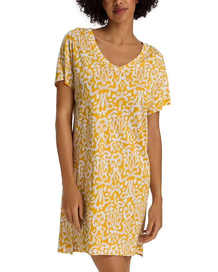 Хлопковая ночная сорочка с V-образным вырезом для сна и отдыха Hanro, золотой
Хлопковая ночная сорочка с V-образным вырезом для сна и отдыха Hanro, золотой