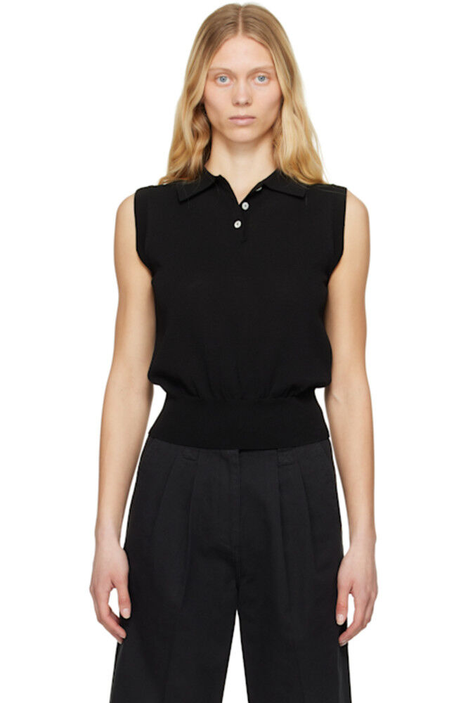 Черное трикотажное поло без рукавов Nothing Written
Черное трикотажное поло без рукавов Nothing Written