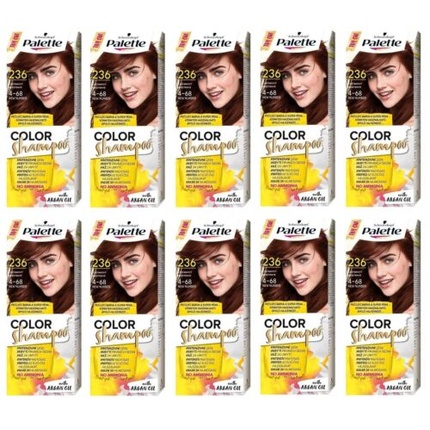 Палитра Color Шампунь-краска для волос 4-68 236 Каштан - Упаковка из 10 шт Schwarzkopf
Палитра Color Шампунь-краска для волос 4-68 236 Каштан - Упаковка из 10 шт Schwarzkopf