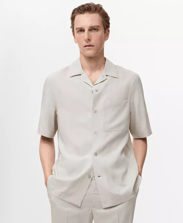 Мужская рубашка Regular-Fit из лиоцелла Mango, белый
Мужская рубашка Regular-Fit из лиоцелла Mango, белый