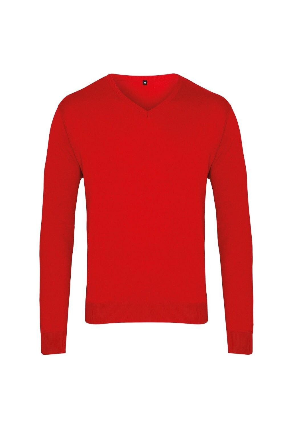 Вязаный свитер с V-образным вырезом Premier, красный
Вязаный свитер с V-образным вырезом Premier, красный