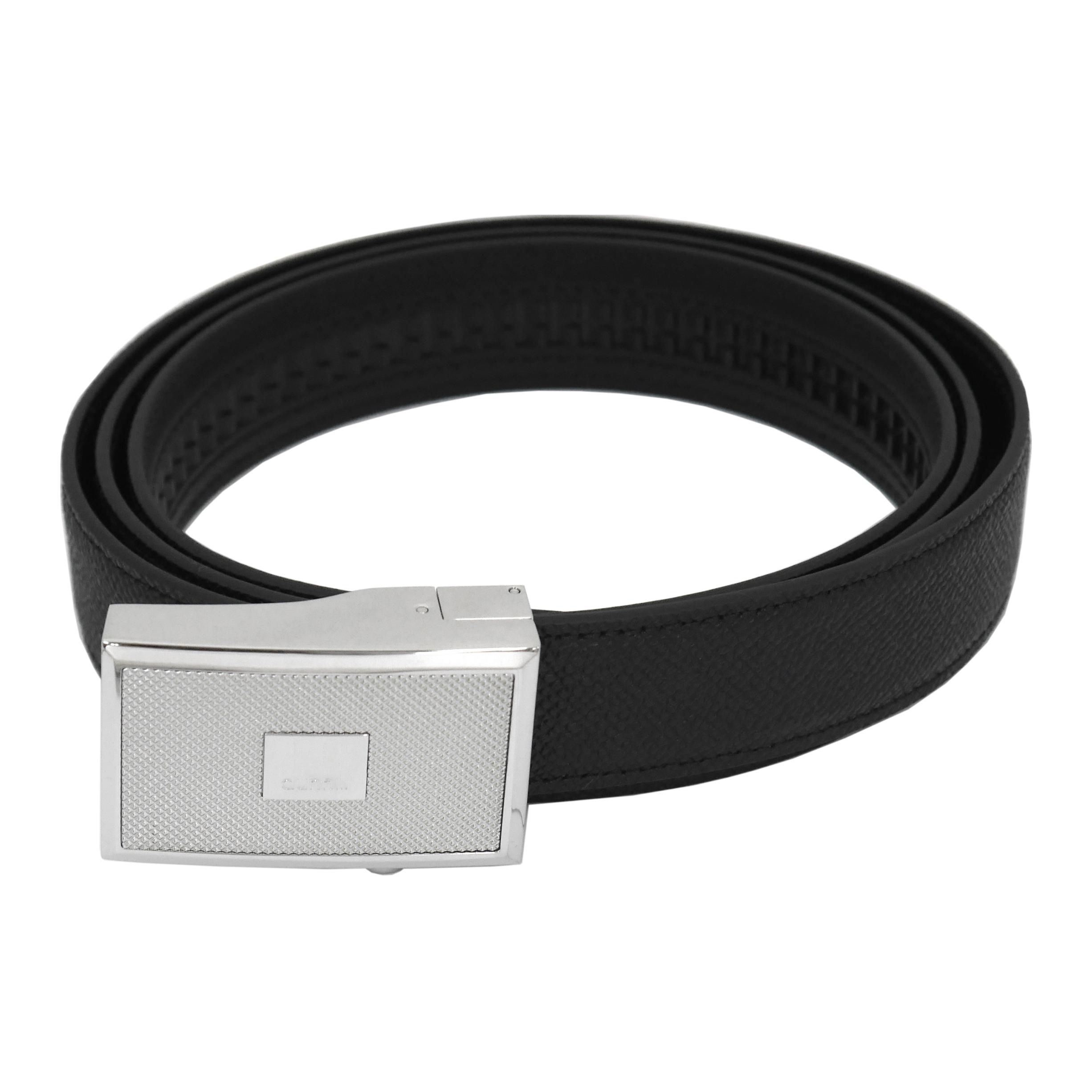 Кожаный ремень мужской черный Dunhill 
Кожаный ремень мужской черный Dunhill