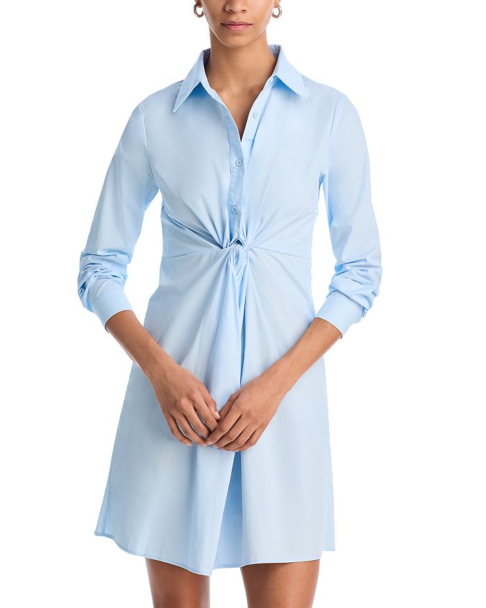 Платье из хлопка с закрученным узлом Gracia, синий
Платье из хлопка с закрученным узлом Gracia, синий