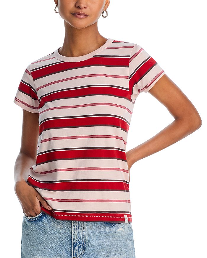 Футболка в полоску с эффектом неравномерного прядения rag & bone, мультиколор
Футболка в полоску с эффектом неравномерного прядения rag & bone, мультиколор