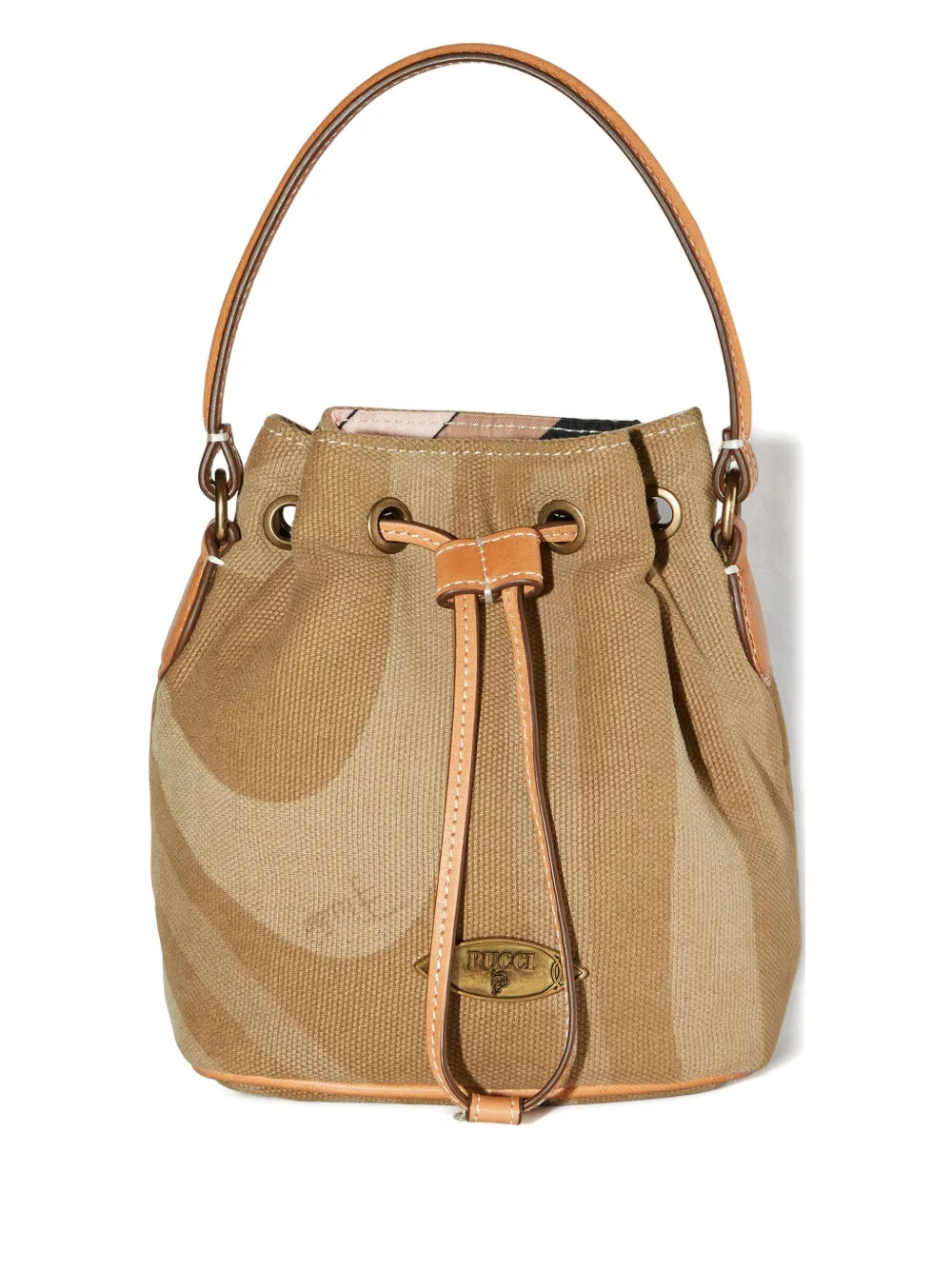 Вкусная сумка-ведро с завязкой PUCCI, коричневый
Вкусная сумка-ведро с завязкой PUCCI, коричневый