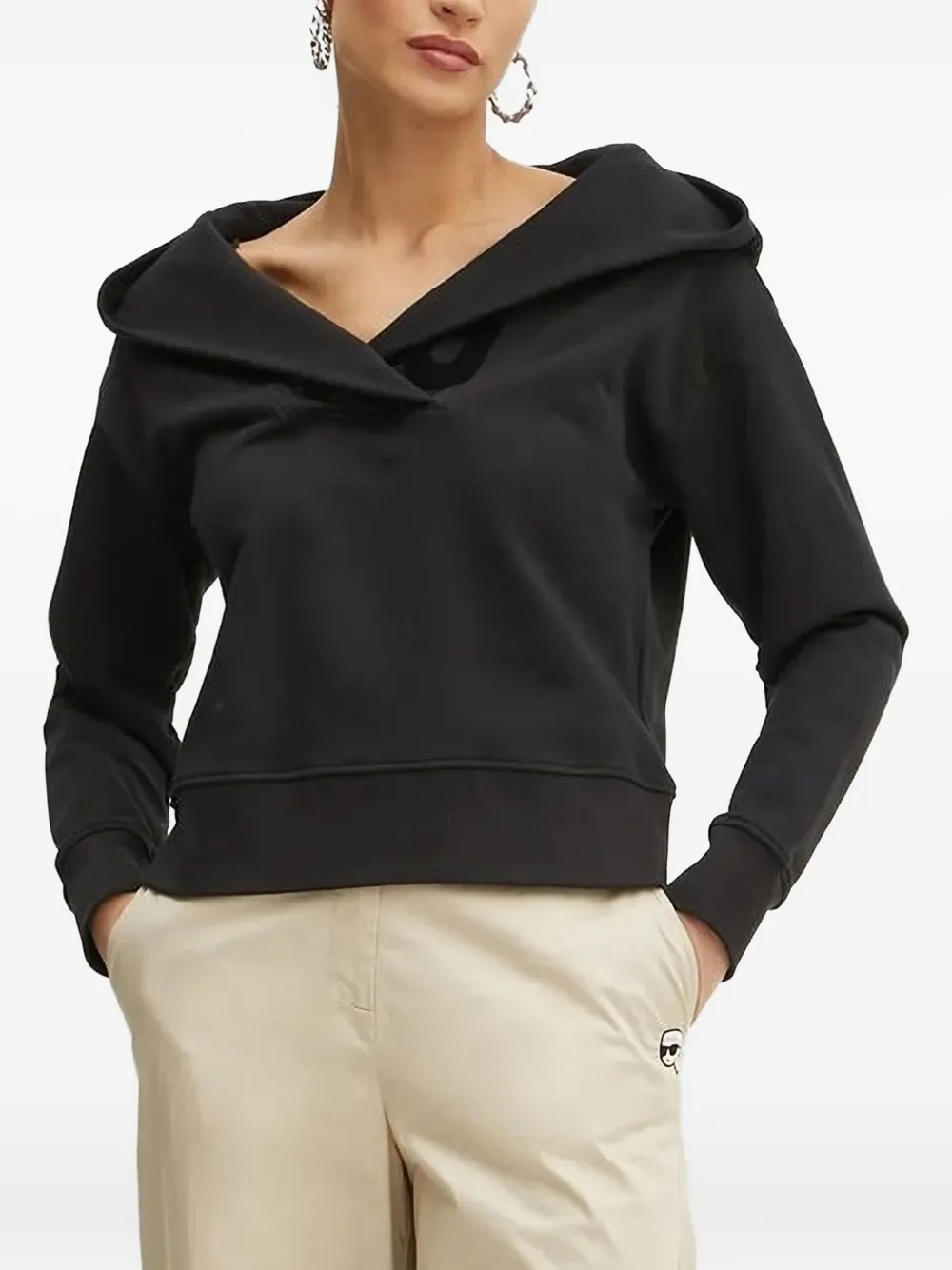 Толстовка с логотипом и жаккардовым принтом KARL LAGERFELD, черный
Толстовка с логотипом и жаккардовым принтом KARL LAGERFELD, черный