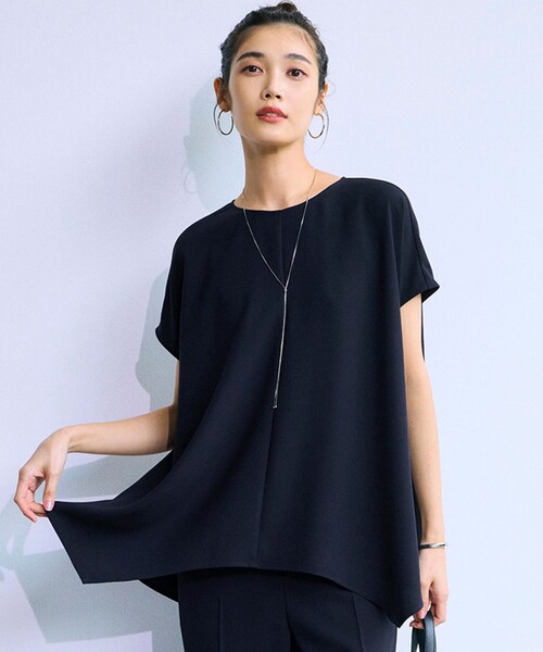 23区 L Футболка из эластичного жоржета с асимметричным низом, защита от УФ-излучения, охлаждающая, быстросохнущая, 23区, темно-синий
23区 L Футболка из эластичного жоржета с асимметричным низом, защита от УФ-излучения, охлаждающая, быстросохнущая, 23区, темно-синий