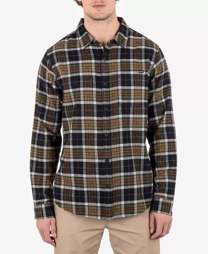 Мужская фланелевая рубашка с длинным рукавом Portland Hurley, черный
Мужская фланелевая рубашка с длинным рукавом Portland Hurley, черный