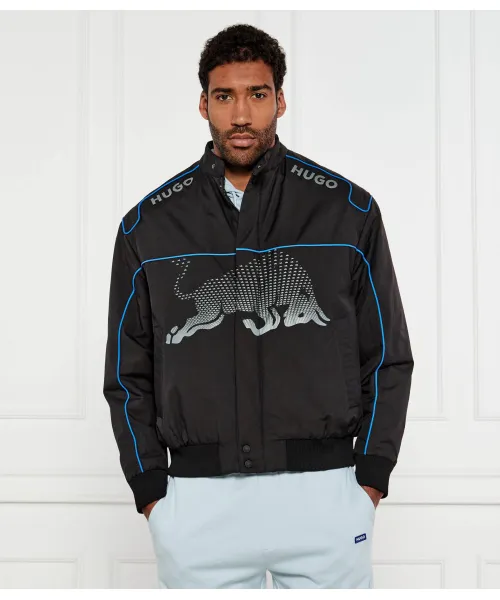 Бомбер рб Regular fit Hugo, черный 
Бомбер рб Regular fit Hugo, черный