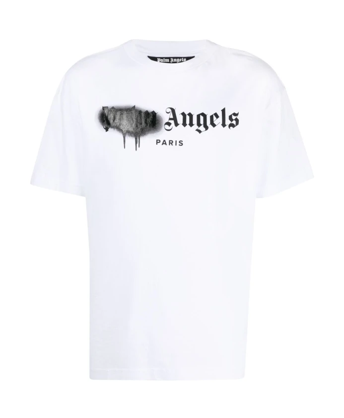 Парижская футболка, раскрашенная аэрозольной краской Palm Angels, белый
Парижская футболка, раскрашенная аэрозольной краской Palm Angels, белый