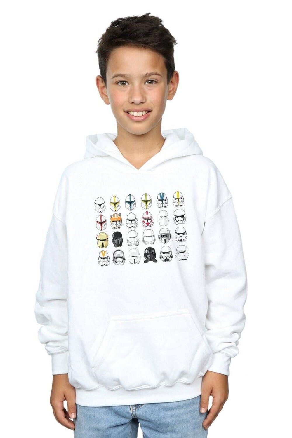 Толстовка с капюшоном для солдатских шлемов Star Wars, белый
Толстовка с капюшоном для солдатских шлемов Star Wars, белый