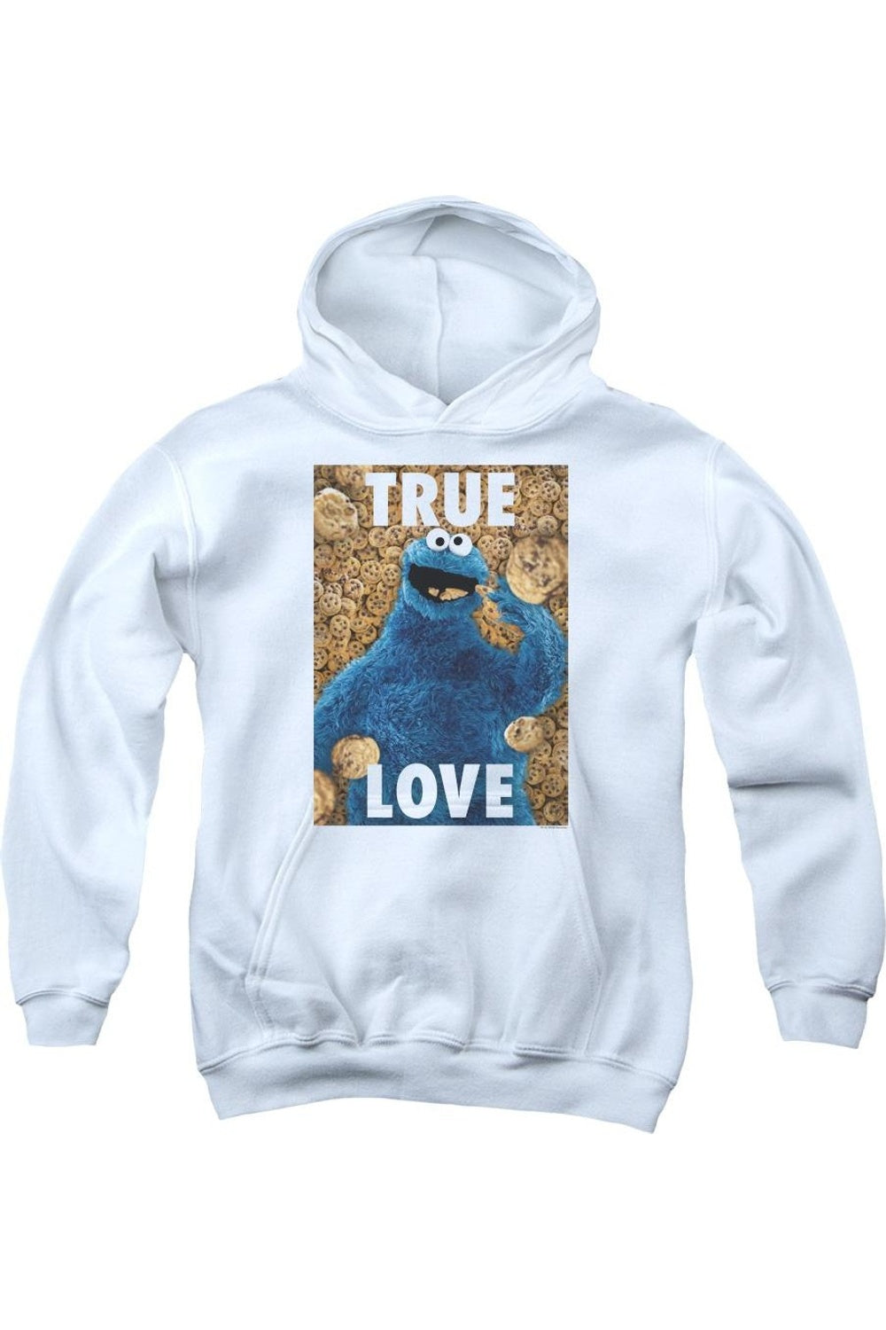 Толстовка с капюшоном Sesame Street "Вкусное печенье" Youth Pull Over Gildan, белый 
Толстовка с капюшоном Sesame Street "Вкусное печенье" Youth Pull Over Gildan, белый
