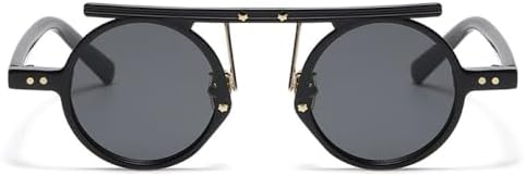 Ретро маленькие круглые солнцезащитные очки для женщин, модные, с двойной перемычкой, панк, градиентные, двухцветные, для мужчин, солнцезащитные очки UV400 MTZJH, Black
Ретро маленькие круглые солнцезащитные очки для женщин, модные, с двойной перемычкой, панк, градиентные, двухцветные, для мужчин, солнцезащитные очки UV400 MTZJH, Black