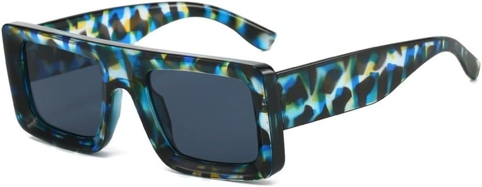 Модные квадратные солнцезащитные очки для женщин, красные и синие, с защитой от УФ-излучения UV400, ретро-стиль, панк-стиль, леопардовый принт для мужчин SKFGNX, Blue Pattern Gray
Модные квадратные солнцезащитные очки для женщин, красные и синие, с защитой от УФ-излучения UV400, ретро-стиль, панк-стиль, леопардовый принт для мужчин SKFGNX, Blue Pattern Gray