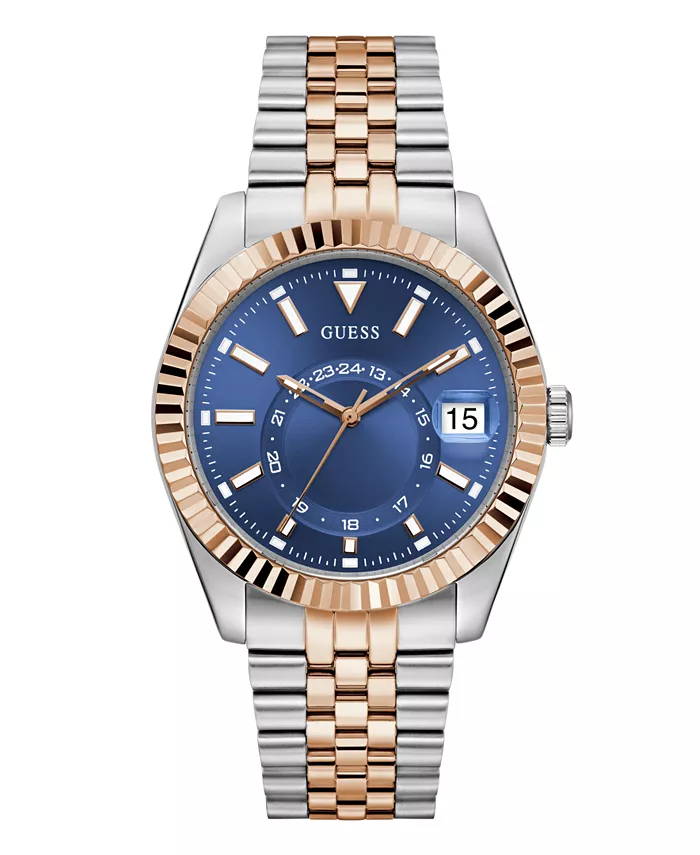 Мужские двухцветные многофункциональные часы с датой, 42mm Guess
Мужские двухцветные многофункциональные часы с датой, 42mm Guess