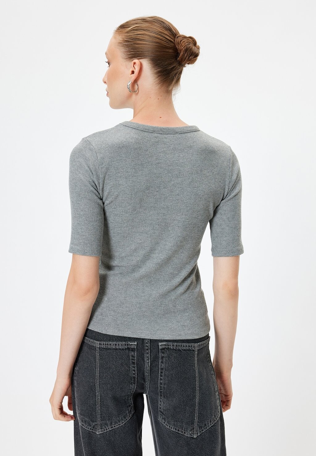 Базовая футболка SHORT SLEEVE Koton, серый
Базовая футболка SHORT SLEEVE Koton, серый