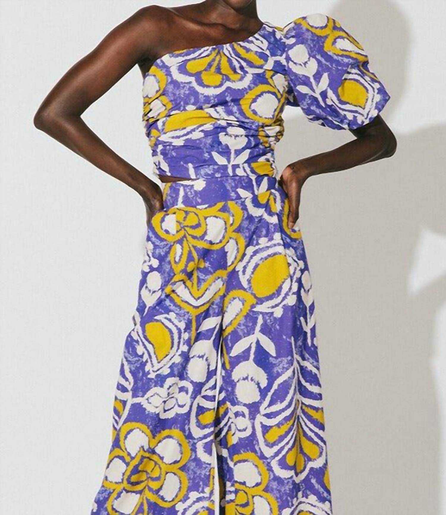 Блузка Tess с одним плечом в принте Azores Cleobella, Azores Print 
Блузка Tess с одним плечом в принте Azores Cleobella, Azores Print