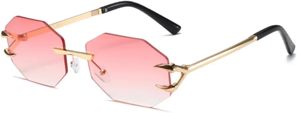 Солнцезащитные очки с защитой UV400 | Металлическая безободковая оправа | Градиентные линзы в стиле панк | Для женщин и мужчин | Для занятий спортом на открытом воздухе и вождения DSVIGF, Pink
Солнцезащитные очки с защитой UV400 | Металлическая безободковая оправа | Градиентные линзы в стиле панк | Для женщин и мужчин | Для занятий спортом на открытом воздухе и вождения DSVIGF, Pink
