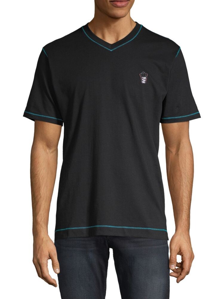 Хлопковая футболка классического кроя Robert Graham, черный
Хлопковая футболка классического кроя Robert Graham, черный