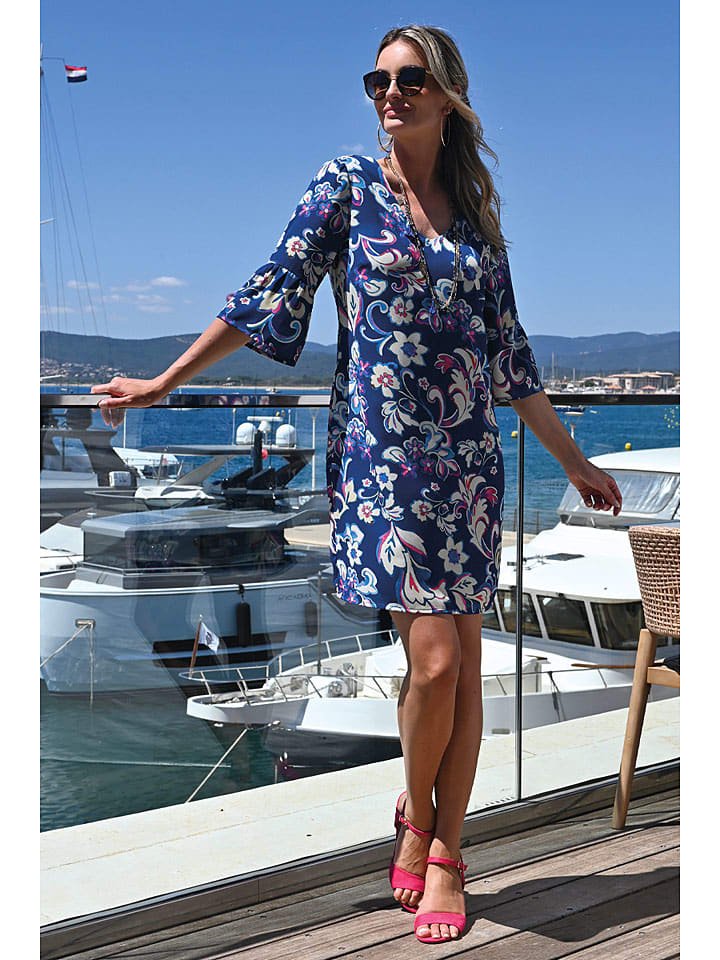 Платье до колена Bleu d'Azur, синий/белый
Платье до колена Bleu d'Azur, синий/белый