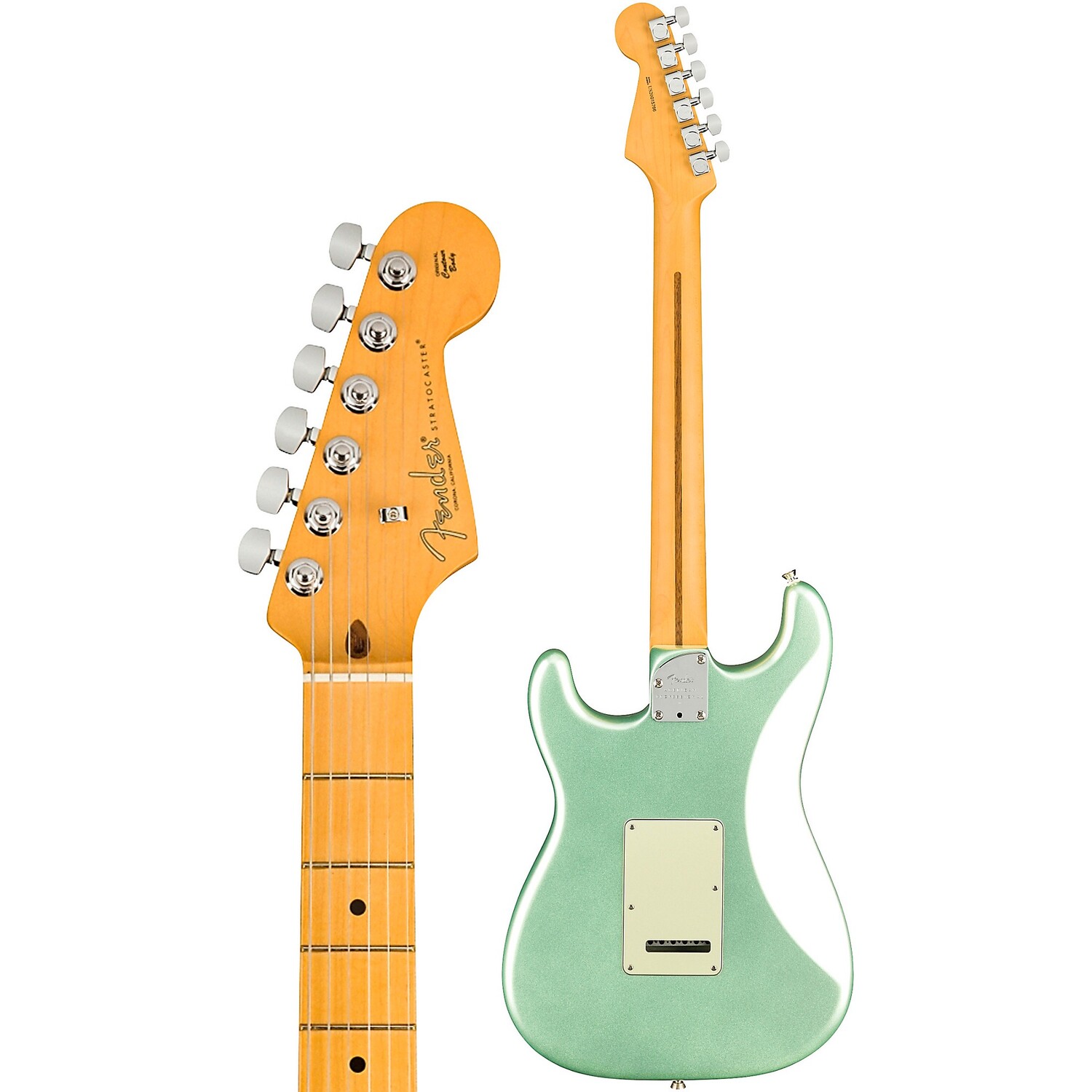 Электрогитара Fender American Professional II Stratocaster HSS с кленовой накладкой Mystic Surf Green 
Электрогитара Fender American Professional II Stratocaster HSS с кленовой накладкой Mystic Surf Green