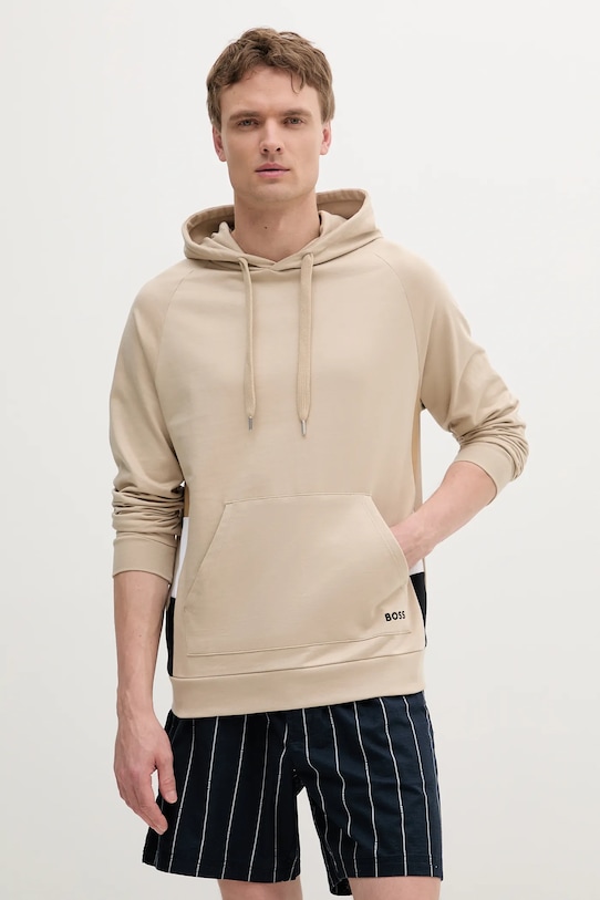 Хлопковая толстовка для отдыха Boss, бежевый
Хлопковая толстовка для отдыха Boss, бежевый