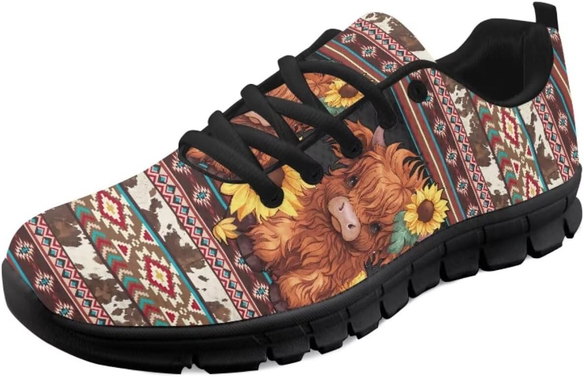 Мужские и женские кроссовки для бега по дороге, тенниса, ходьбы, с шнуровкой, для тренировок, спорта и походов, легкие Getelinseng, Highland Cattle Aztec Print
Мужские и женские кроссовки для бега по дороге, тенниса, ходьбы, с шнуровкой, для тренировок, спорта и походов, легкие Getelinseng, Highland Cattle Aztec Print