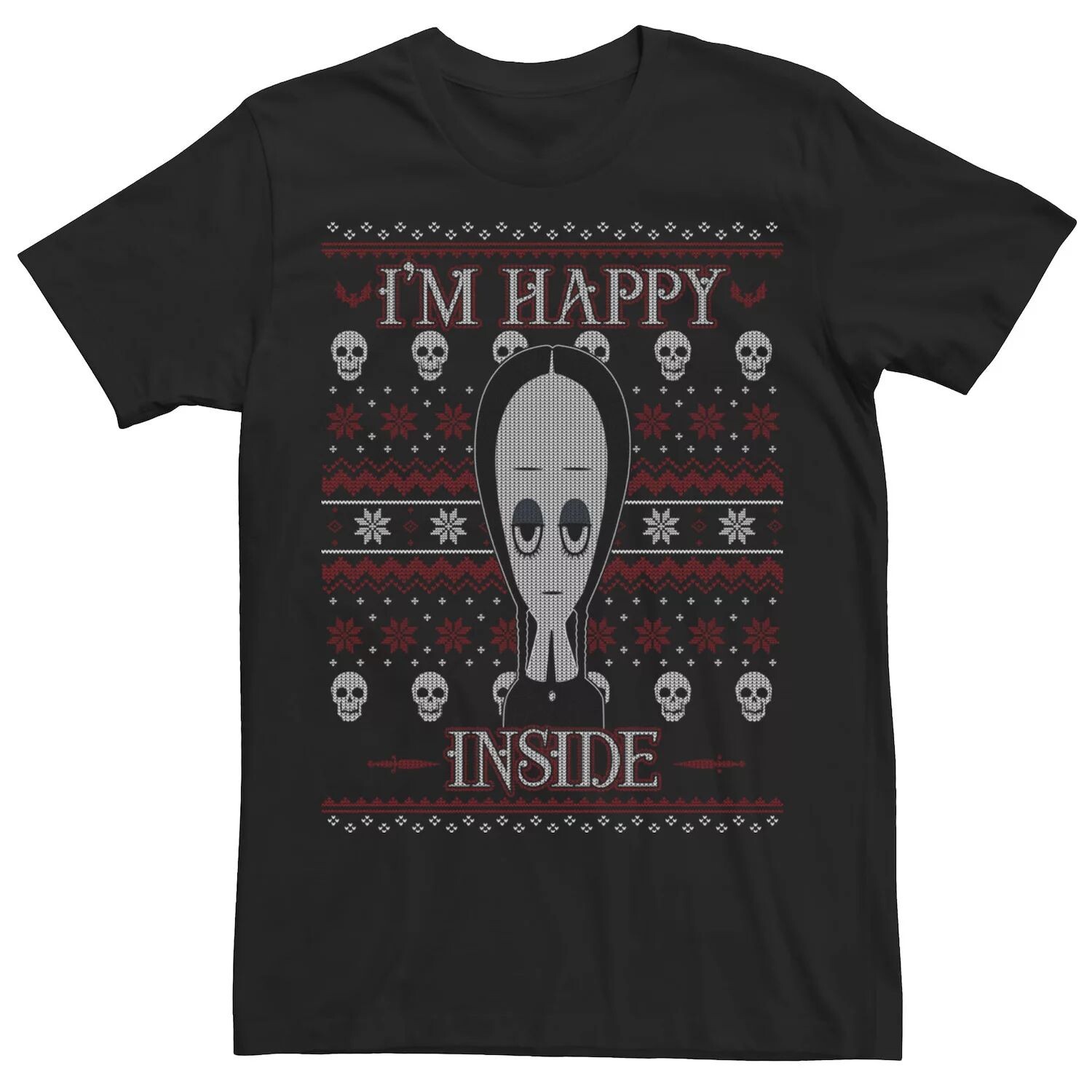 Мужская футболка The Addams Family Christmas Wednesday I'm Happy Inside Licensed Character
Мужская футболка The Addams Family Christmas Wednesday I'm Happy Inside Licensed Character