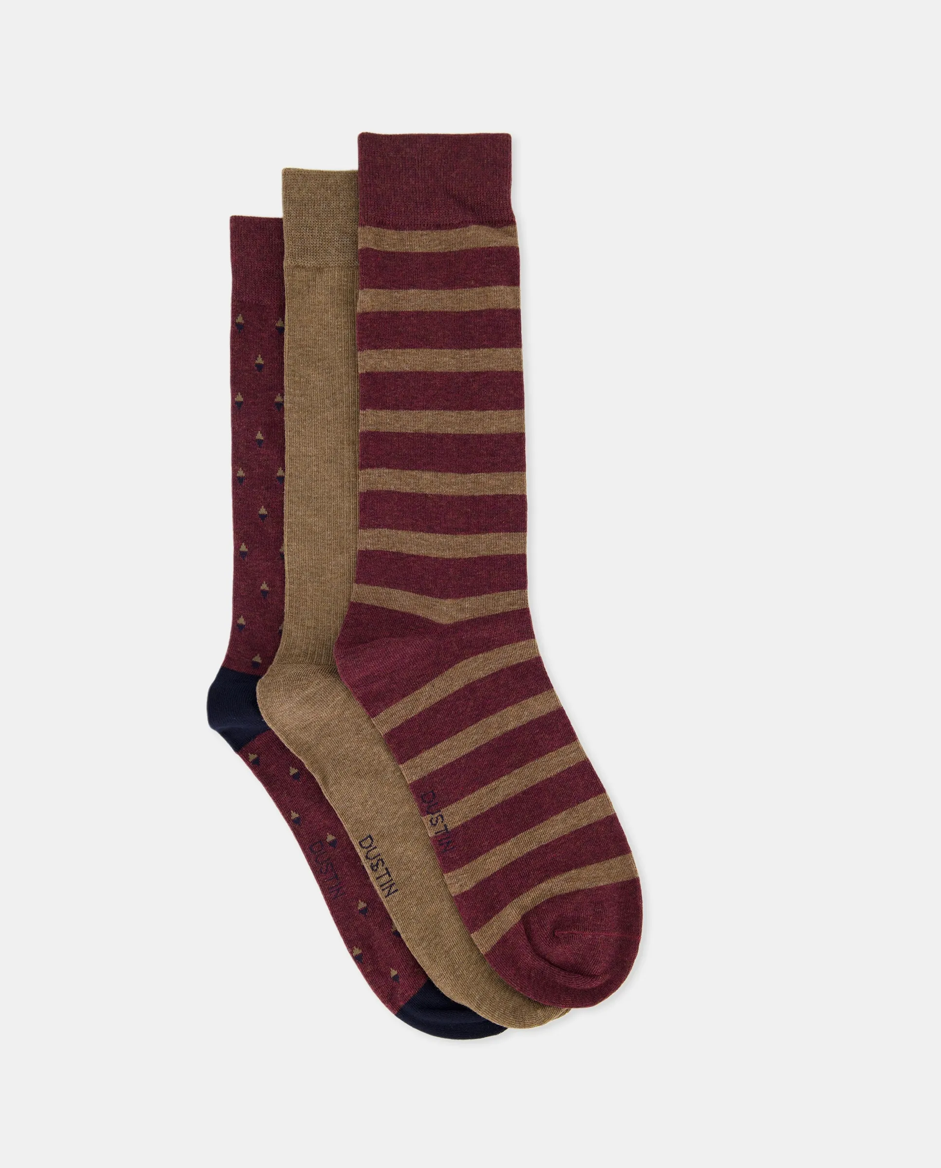 Набор из 3 спортивных носков с принтом для мужчин Dustin, бордовый
Набор из 3 спортивных носков с принтом для мужчин Dustin, бордовый