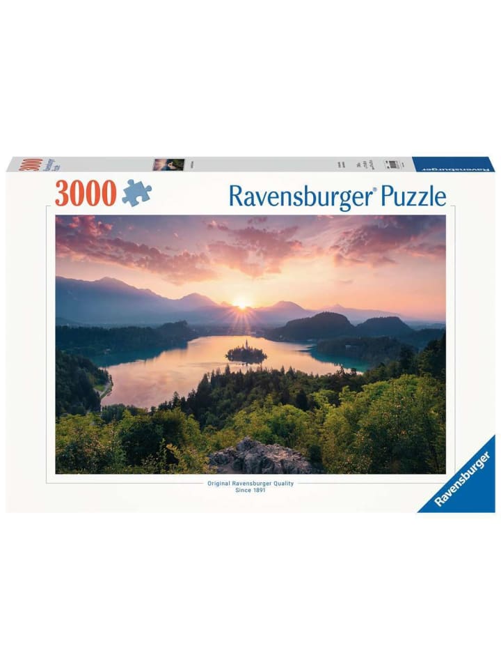 Цветной пазл Ravensburger из 3000 деталей с изображением озера Блед в Словении
Цветной пазл Ravensburger из 3000 деталей с изображением озера Блед в Словении