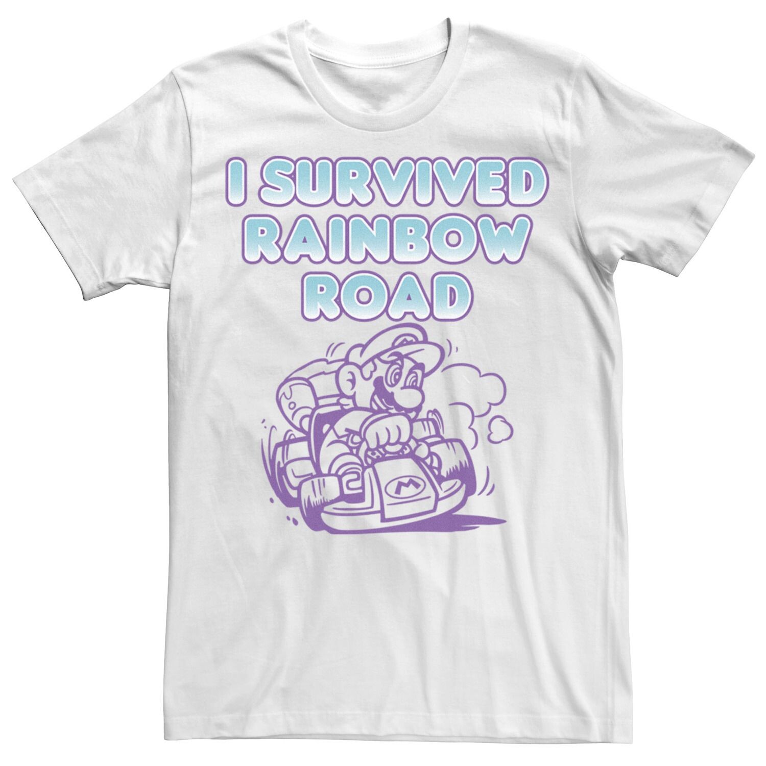 Мужская футболка Nintendo Mario Kart Survived Rainbow Road Licensed Character
Мужская футболка Nintendo Mario Kart Survived Rainbow Road Licensed Character