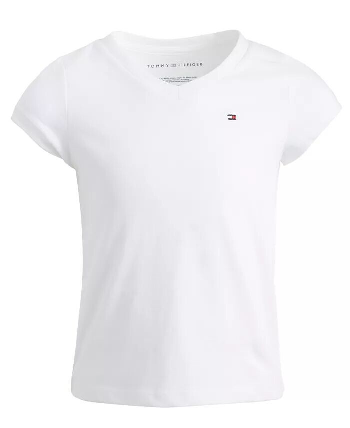 Футболка из хлопка с V-образным вырезом для больших девочек Tommy Hilfiger, белый
Футболка из хлопка с V-образным вырезом для больших девочек Tommy Hilfiger, белый