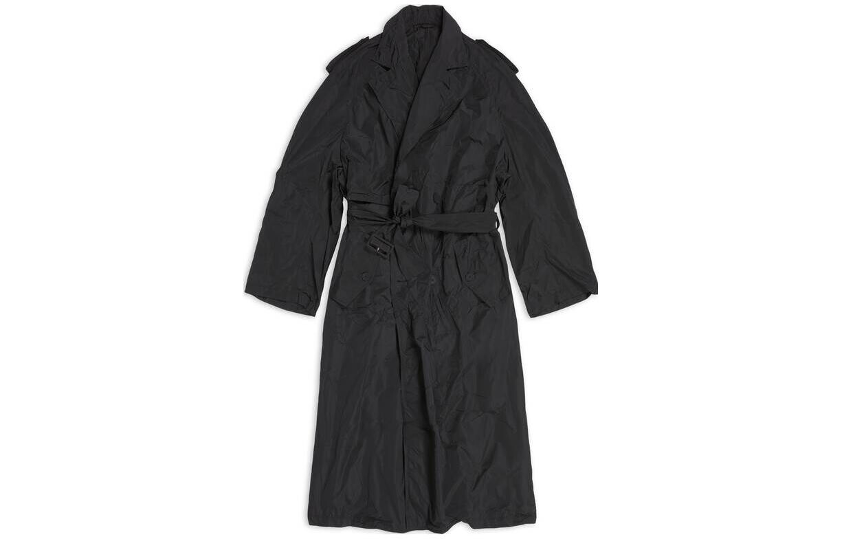 Пальто унисекс черное Balenciaga, черный
Пальто унисекс черное Balenciaga, черный