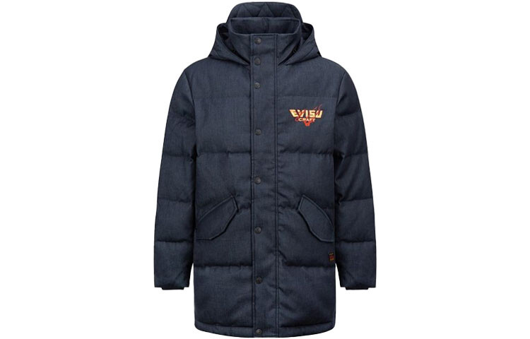 Пуховик мужской джинсовый синий Evisu, синий
Пуховик мужской джинсовый синий Evisu, синий