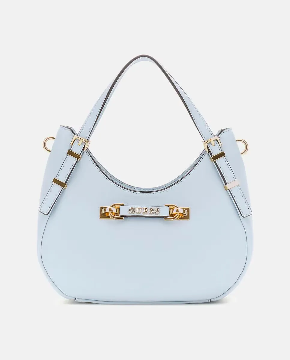 Маленькая сумка через плечо с молнией Guess, светло-голубой
Маленькая сумка через плечо с молнией Guess, светло-голубой
